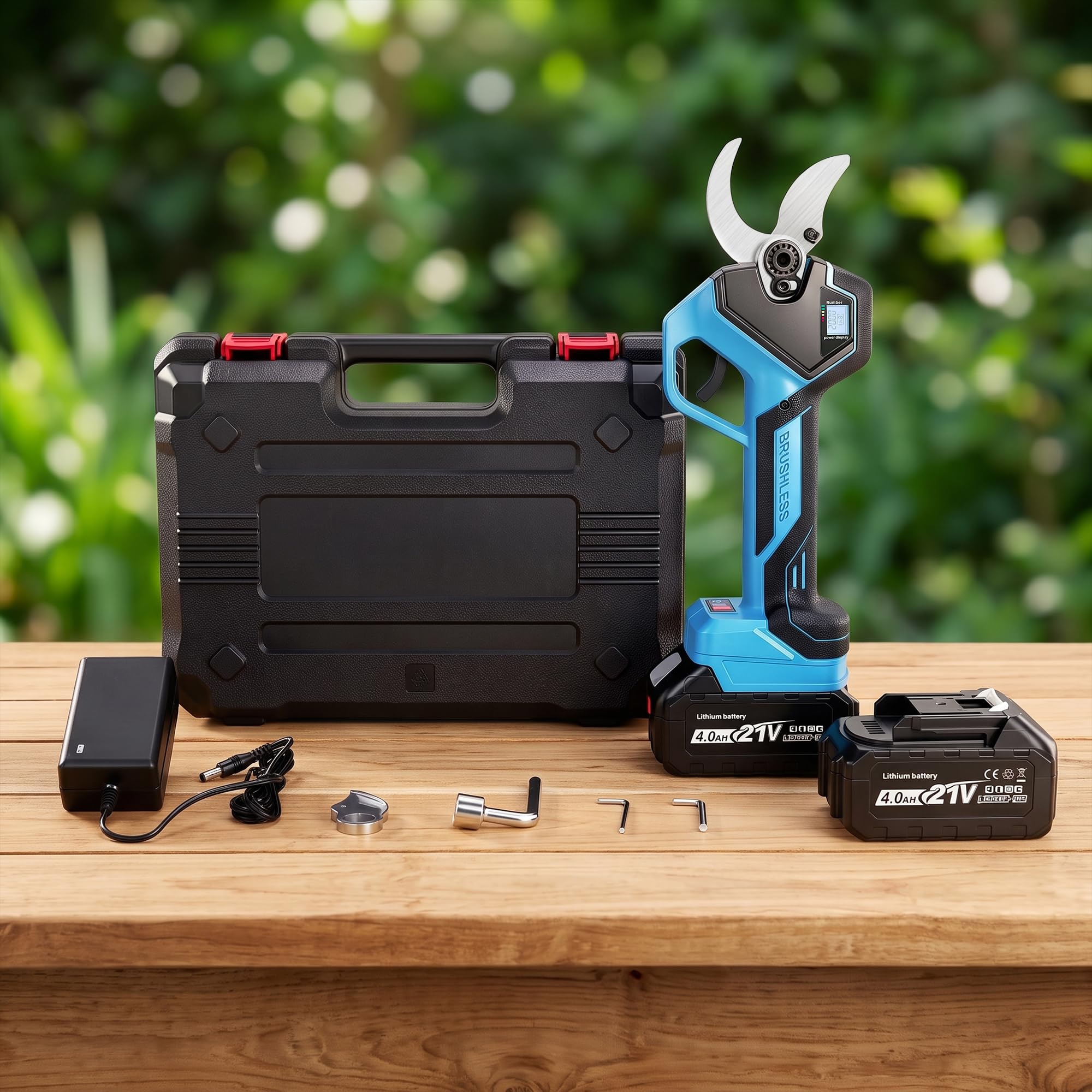Sécateur Électrique Sans Fil 40mm avec Moteur Brushless 800W