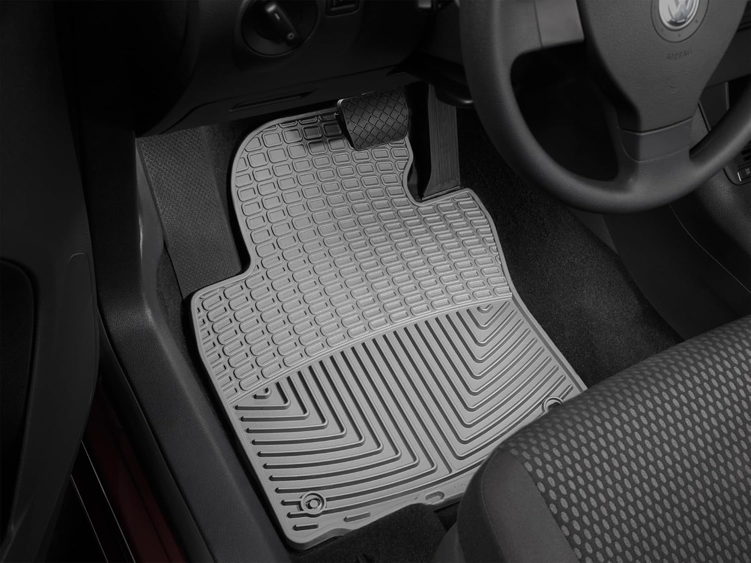 WeatherTech All-Weather Floor Mats for VW Jetta, Passat - 1st Row (W53GR), Grey