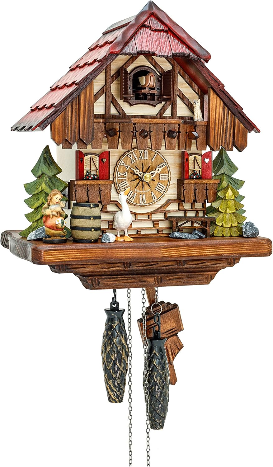 Quartz Cuckoo Clock Black Forest House KA 2640 QK