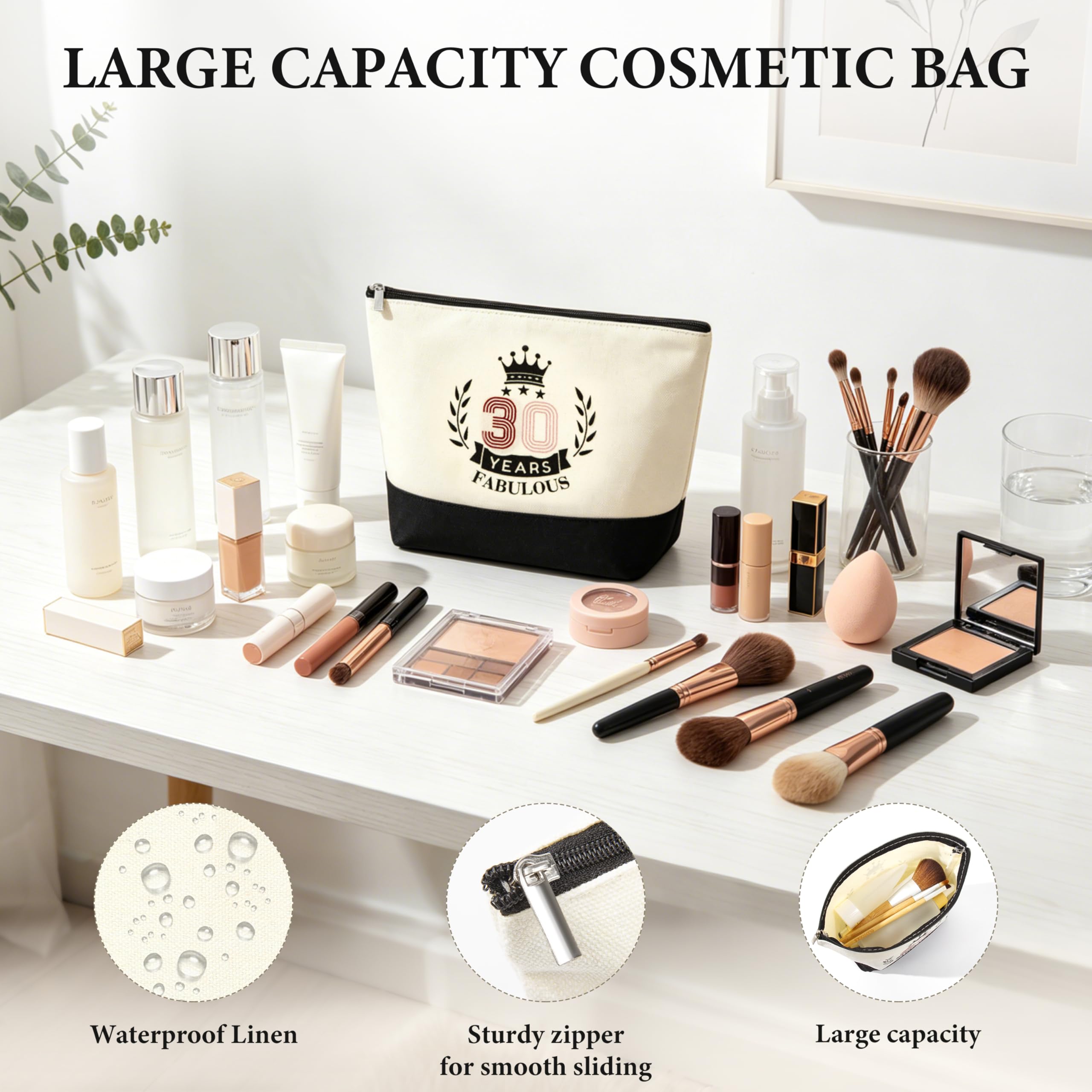 BuyCard 50° compleanno donna, set di tela con borsa per la spesa e beauty case, design retrò 1976, biglietto di auguri incluso
