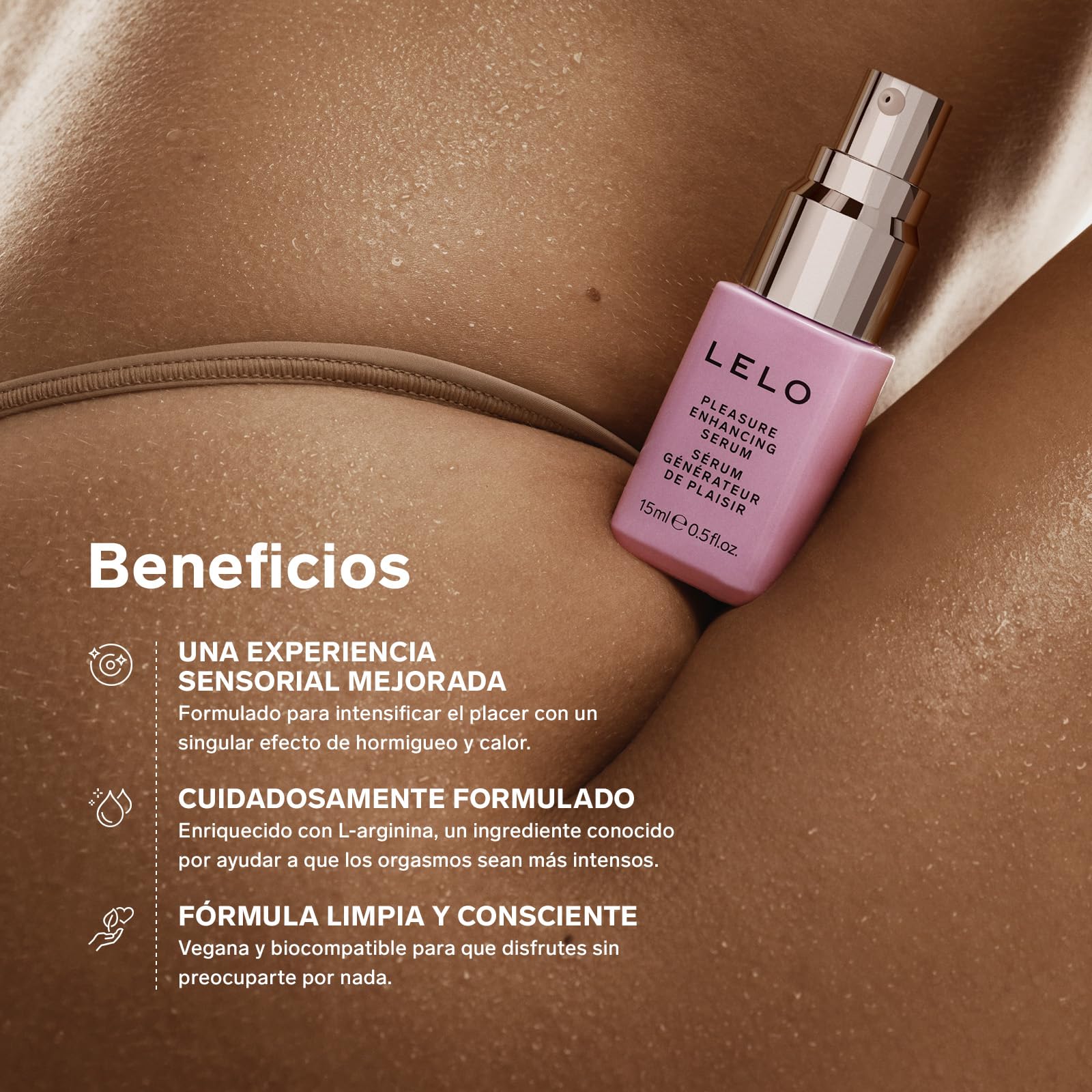 Sérum Potenciador del Placer de LELO con L-arginina para Disfrutar de Forma Prolongada, Gel Lubricante Sexual Estimulador, Lubricantes Sexuales Estimulantes