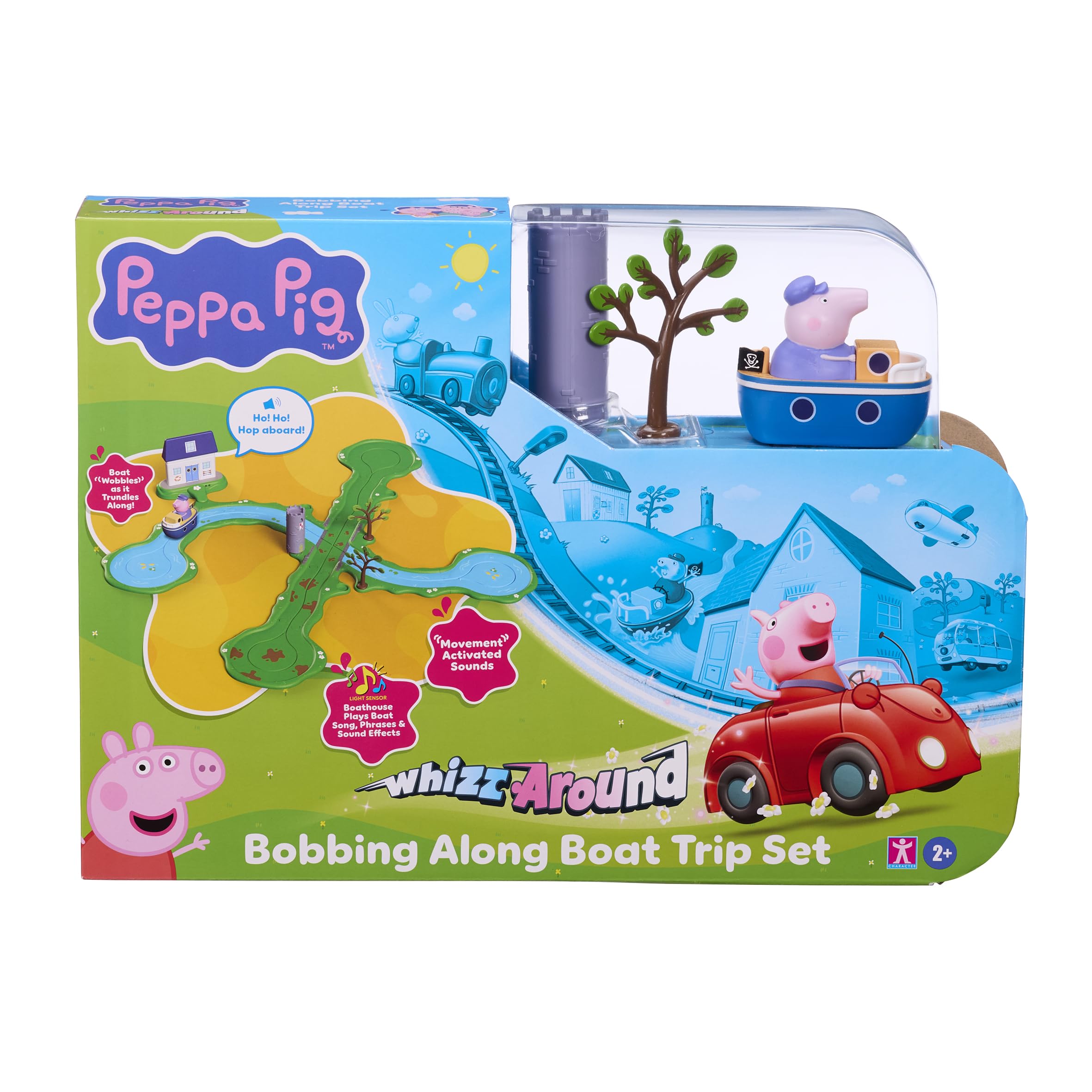 Peppa Pig Character Options Whizz Around Bobbing Along Boatset