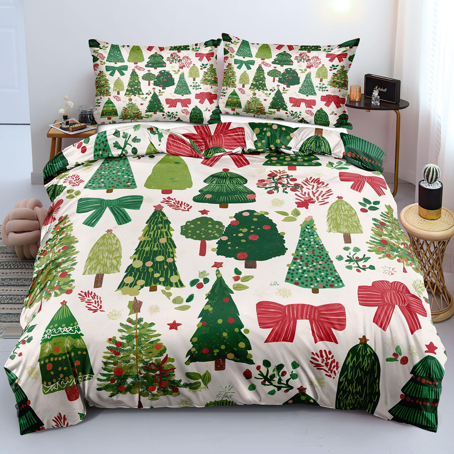 Parure de lit de Noël 260x240 pour enfants housse de couette fille