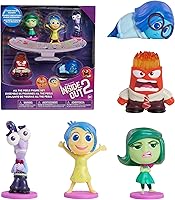Disney Pixar Inside Out 2 All the Feels Figure Set - Joy Sadness Anger Fear Disgust Mini Figures, Kids Toys Ages 3+ by Just Play