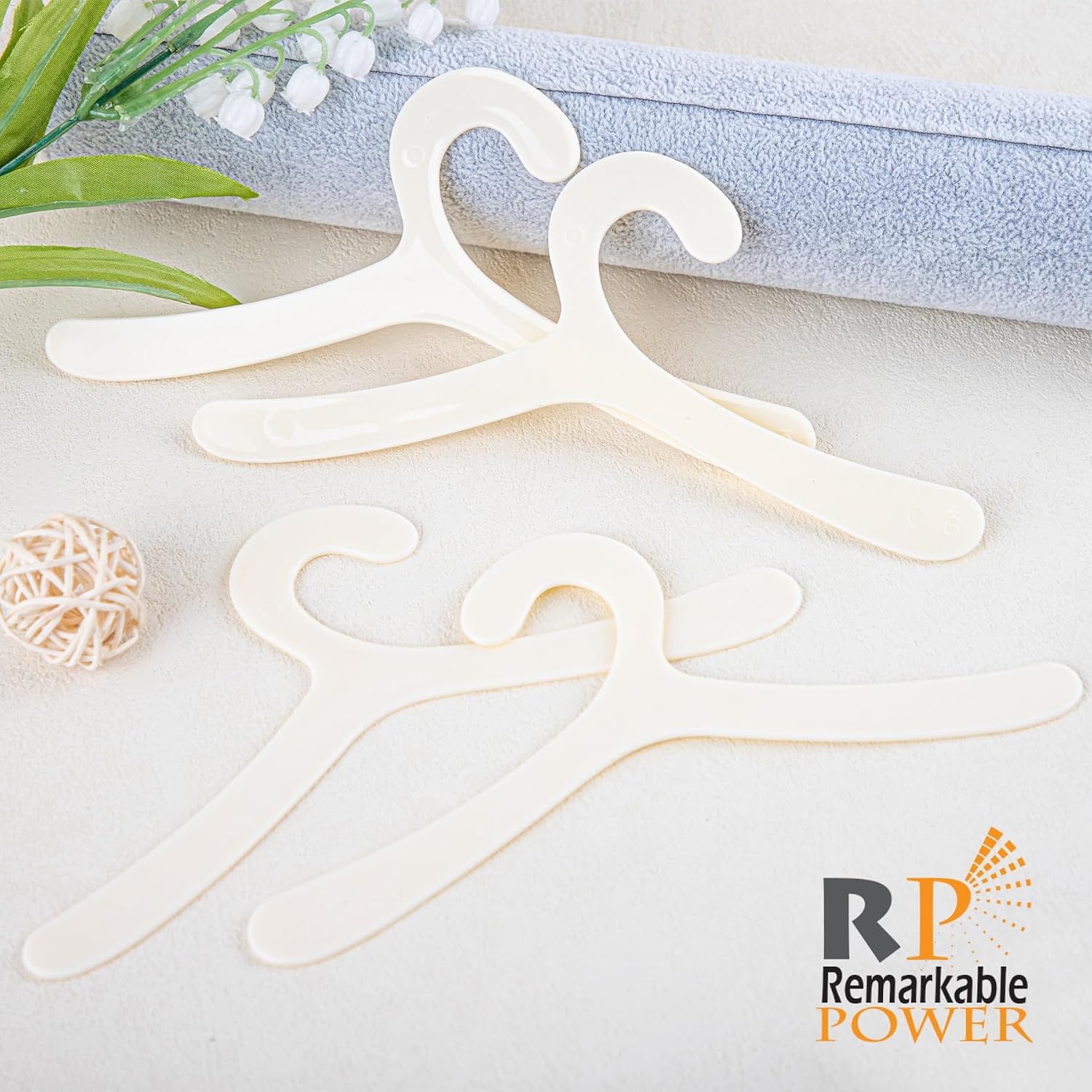 40 Pack Pet Clothes Hangers Small Plastic Apparel Hanger for Dogs Cats Pets