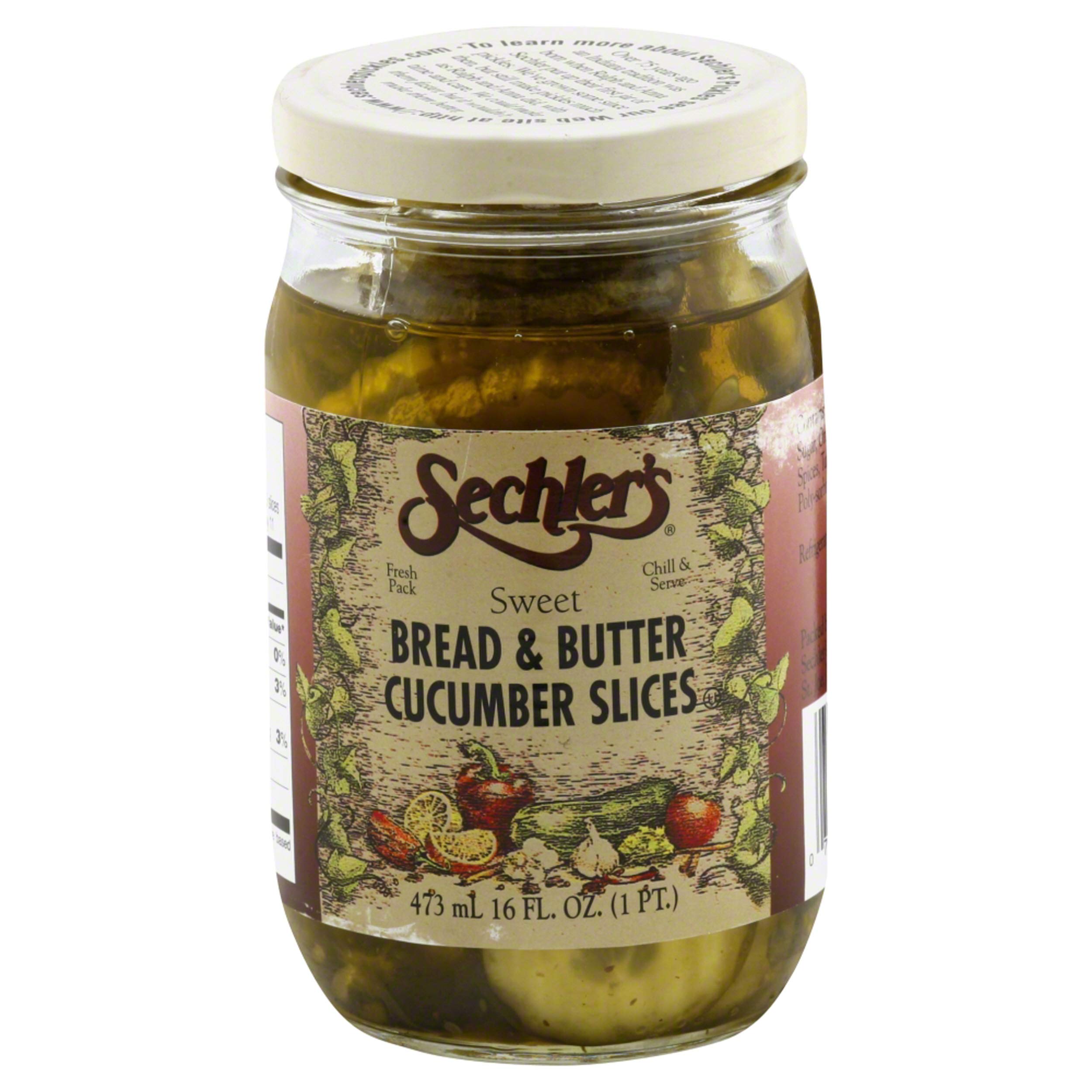 Sechlers Pickle Bread and Butter Slice, 16 oz