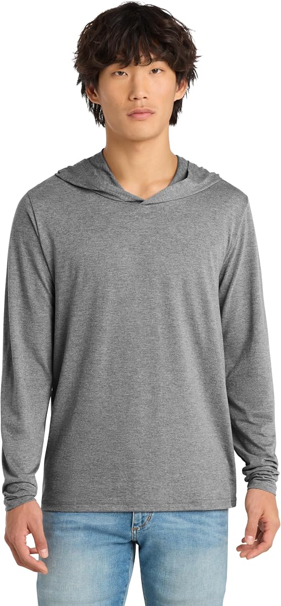 District Perfect Tri Long Sleeve Hoodie - Stylish Casual Pullover Sweatshirt for Men & Women, Soft Tri-Blend Fabric