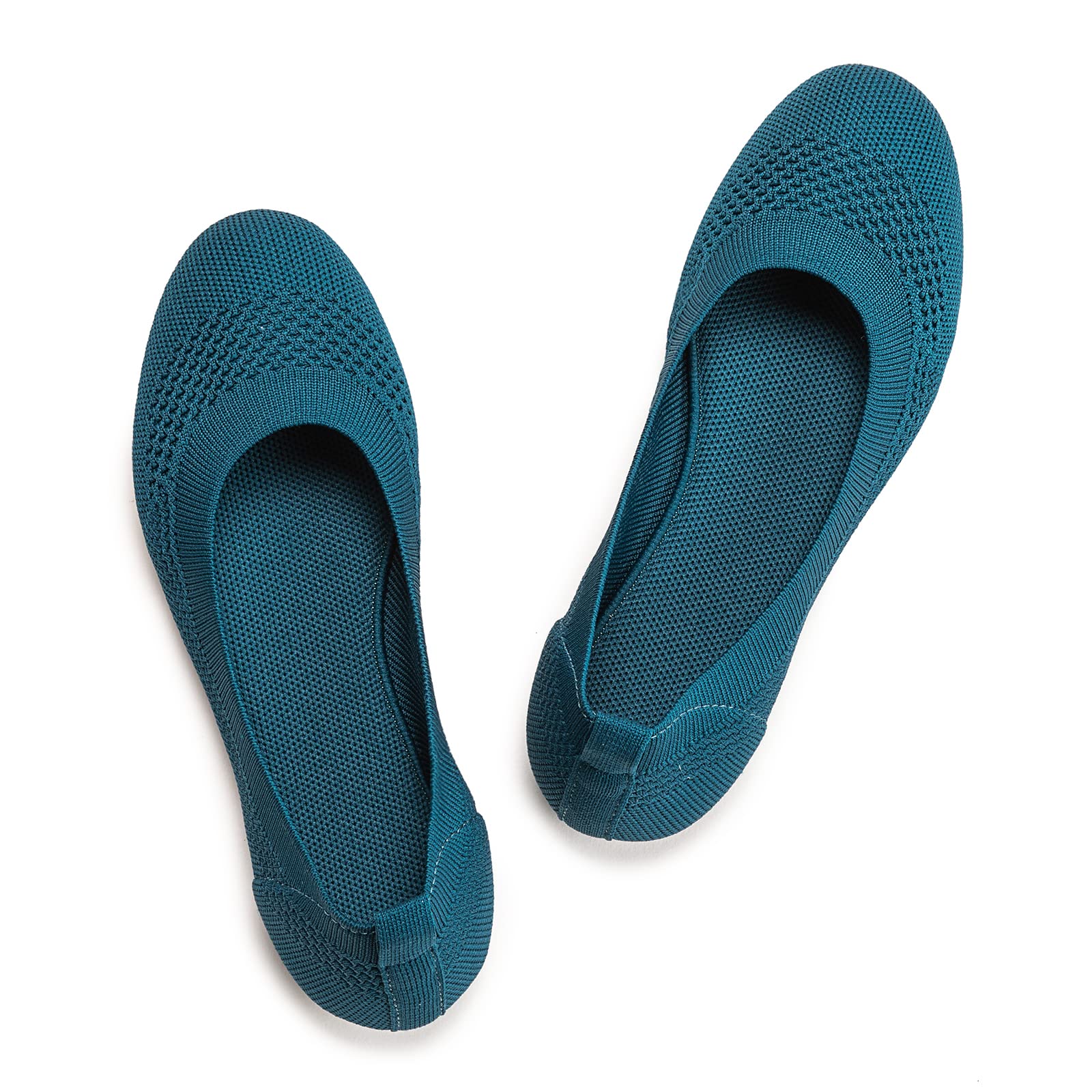 Frank Mully Ballerine Piatte Slip-on in Maglia da Donna - Décolleté con Punta Rotonda