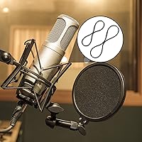 Vista 6 de 8 Pieces Black Universal Elastic Bands Replacement Microphone Shock Mount Rubber Ring Shock Mount Holder Clamp Clip for Microphone Shock Mount Mic