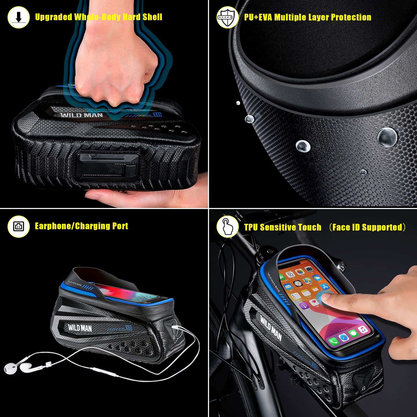 Support Telephone Moto Velo, Porte Telephone Velo, Support Téléphone