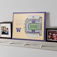 Vista 116 de YouTheFan NCAA Oklahoma Sooners - Arte de pared 3D de 5 capas con vista al estadio, Gaylord Family Oklahoma Memorial Stadium, 13.00 x 17.00 pulgadas