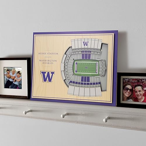 Miniatura 116 de YouTheFan NCAA Oklahoma Sooners - Arte de pared 3D de 5 capas con vista al estadio, Gaylord Family Oklahoma Memorial Stadium, 13.00 x 17.00 pulgadas
