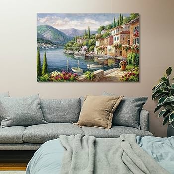 ワイン　チーズ　絵画　ヨーロッパ風景画 ワインチーズ絵画ヨーロッパ風景画