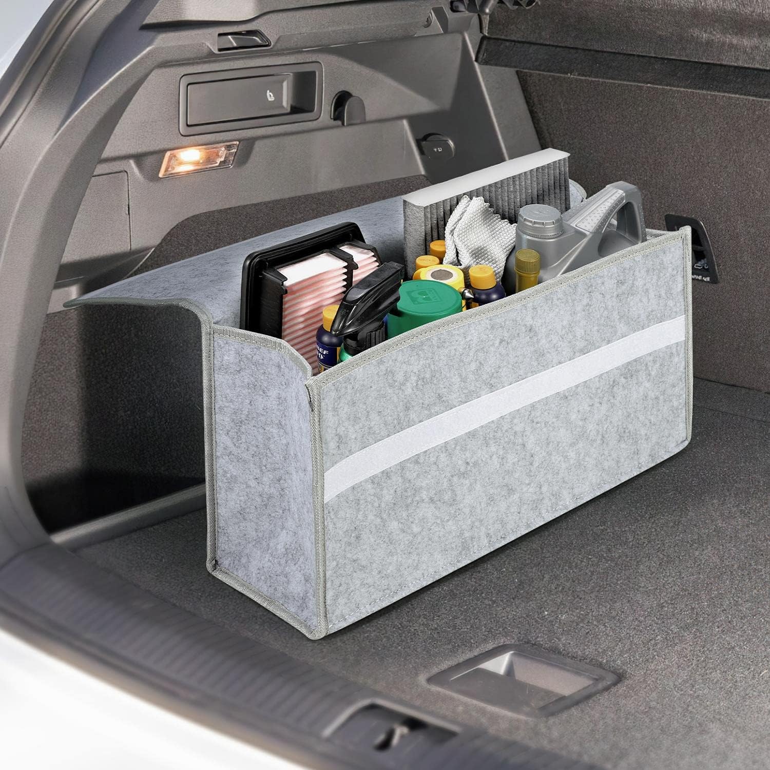 Vinsani Car Boot Organiser Bag Anti Slip Foldable for Boot Storage Case