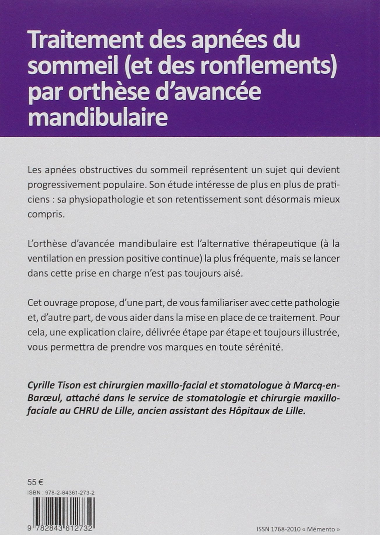 Traitement des apnées du sommeil (et des ronflements) par orthèse d'avancée mandibulaire