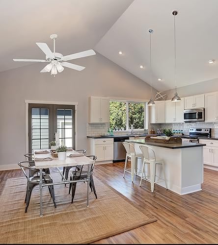 Miniatura 2 de Design House 153437 - Barra descendente del ventilador de techo de 18 pulgadas, color blanco