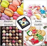 Vista 6 de Zonon 30 Cajas de Papel Kraft con Ventana 4.13 x 4.13 x 1.18 Pulgadas para Empaquetado de Dulces, Pequeñas Cajas de Regalo, Porta Jabón, Mini