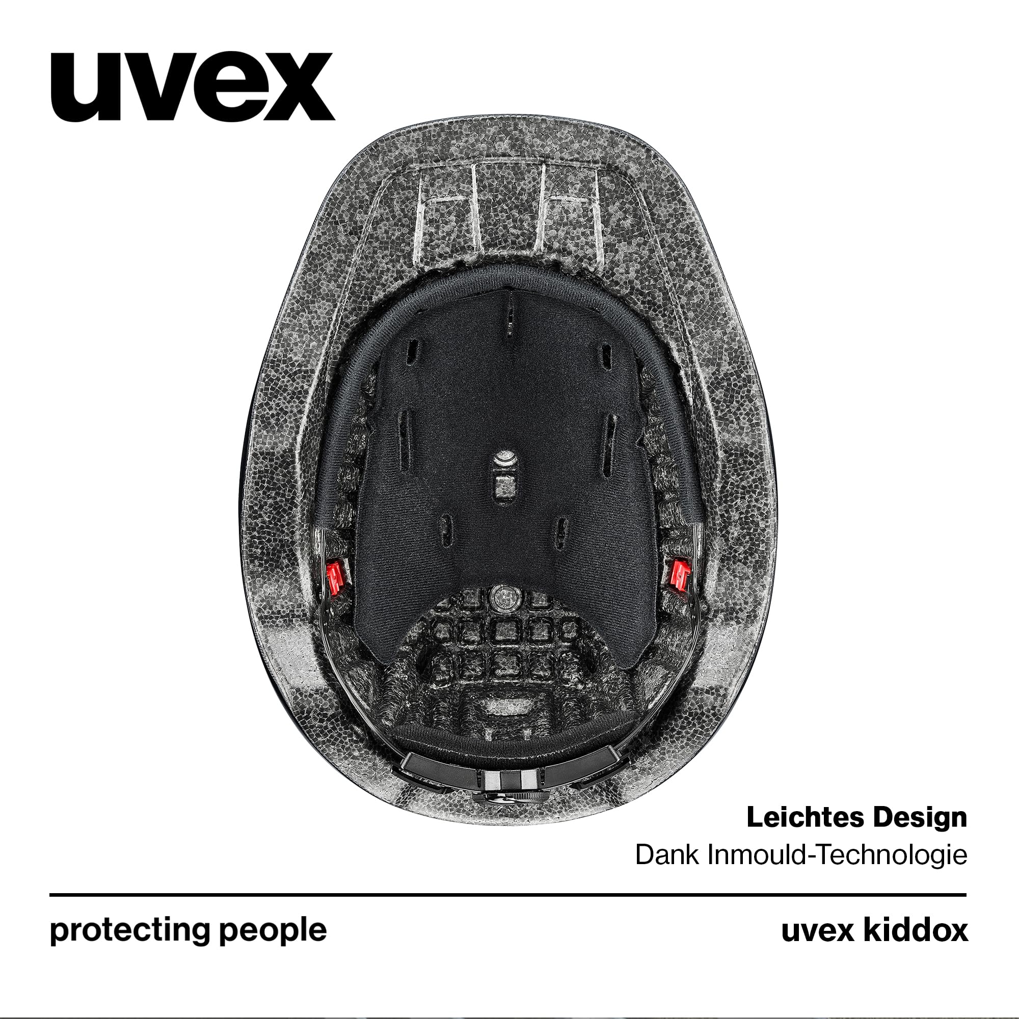 uvex kidoxx - Leichter Kinder-Reithelm - individuelle Größenanpassung - optimale Belüftung - Black mat 3XS-XS