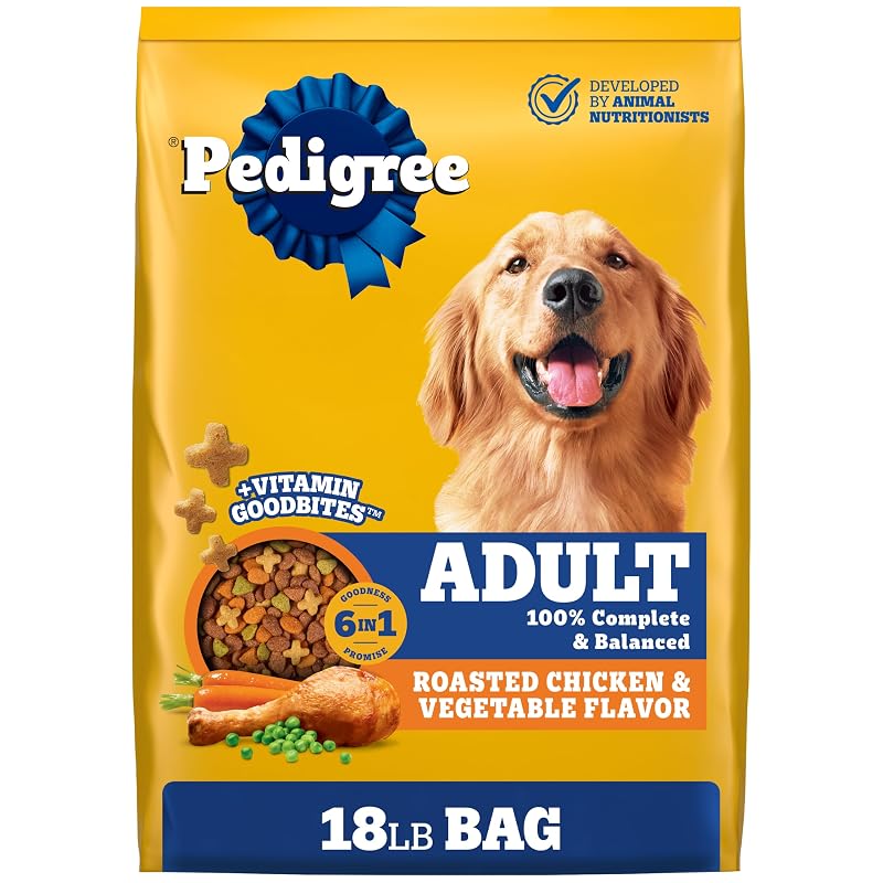 Ração seca para cães adultos Pedigree com frango e vegetais 8,17 kg