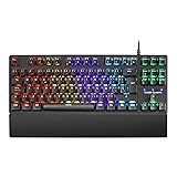 Mars Gaming MKXTKL, teclado mecánico switch azul, LED 5 colores...