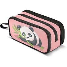 Panda Pencil Case Zipper Pencil Holder Animal Cute Large Capacity Pencil Pouch Stationery Pen Bag for Teen Girls