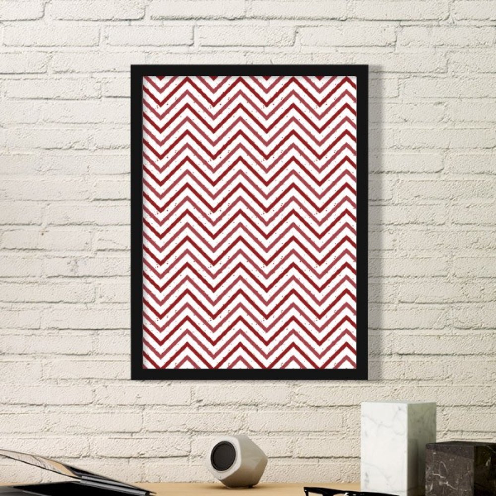 Cadeau de Noël petit cadre photo noir et motif rouge artistique pour fêtes