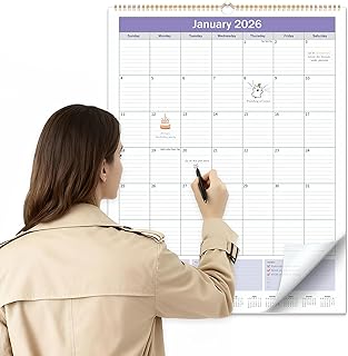 Sponsored Ad - Large Wall Calendar 2026-2027, 22"x17", 18 Month Calendar from January 2026 to June 2027, Vertical Extra La...