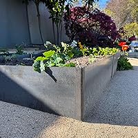 Vista 5 de Edge Right - Kit de cama de jardín elevada - Acero COR-Ten (8" COR-Ten Acero, 4 pies x 4 pies)