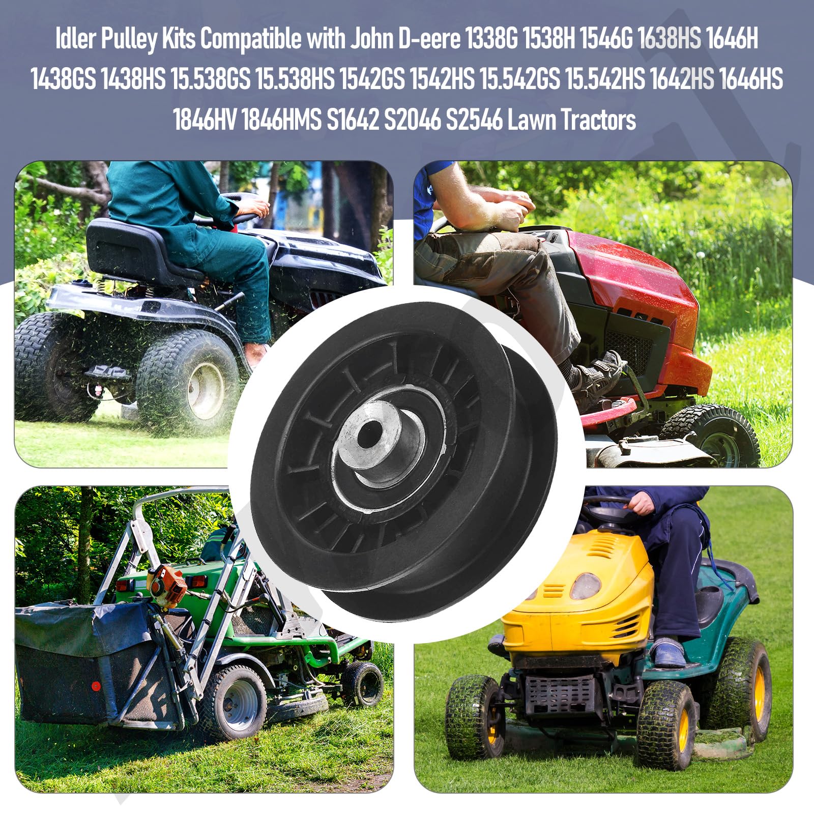 John Deere Am121967 John Deere Idler Pulley Kit W/Belt Fits