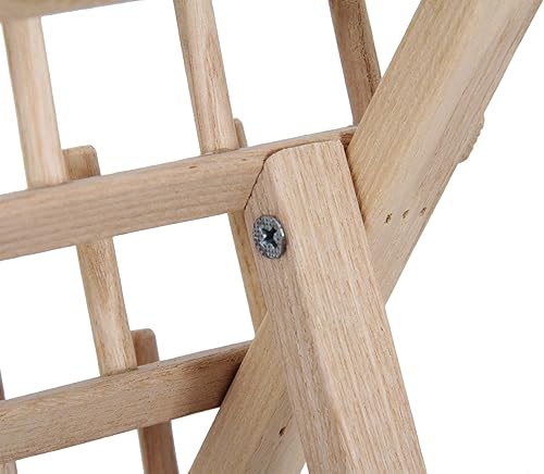 Miniatura 3 de Threadart Estante de hilo de madera con cono de 120 carretes  Hecho de madera dura, resistente, independiente o montaje en pared  Organizador de