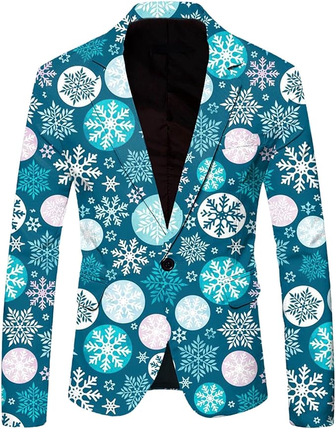 Duohropke Glitzer Sakko Herren - Pailletten Anzugjacke Slim Fit Für Party