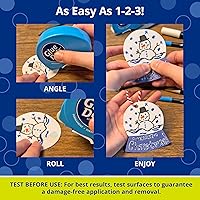 Vista 3 de Glue Dots Juego de dispensador Dot N' Go de 6 quilates, 200 puntos permanentes (0.375 pulgadas) cada uno (11346)