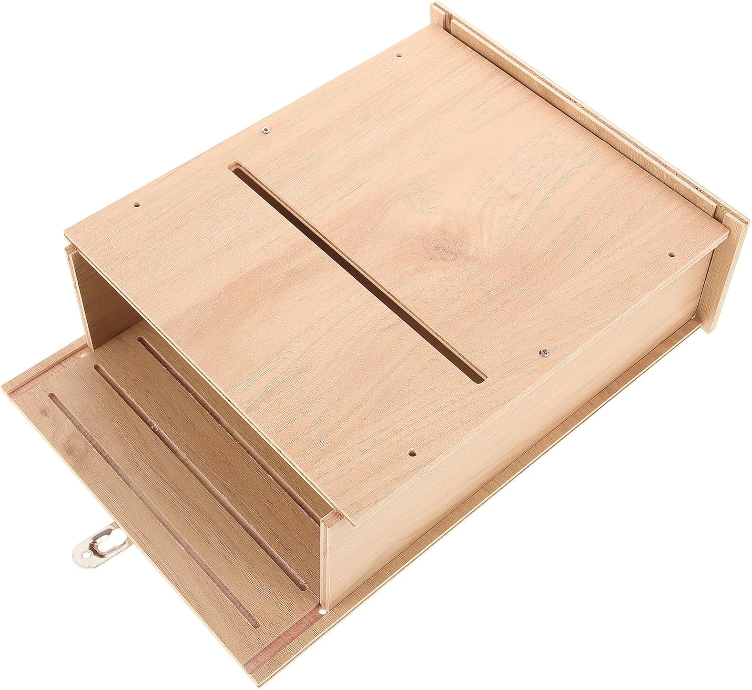 KESYOO Wooden Bat House 3-Tier Outdoor Bat Shelter for Garden Backyard Handmade Weather-Resistant Habitat for Wildlife Roosting