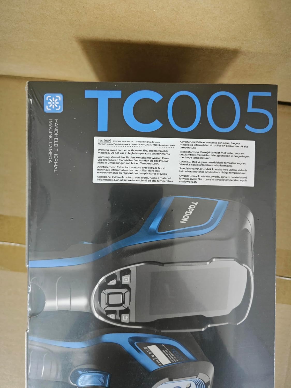 TOPDON TC005 product packaging