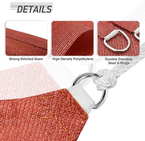 Miniatura 3 de EAGLE PEAK Toldo rectangular de 10 x 13 pies, toldo con bloqueo UV para patio al aire libre, jardín, terraza (Terra)