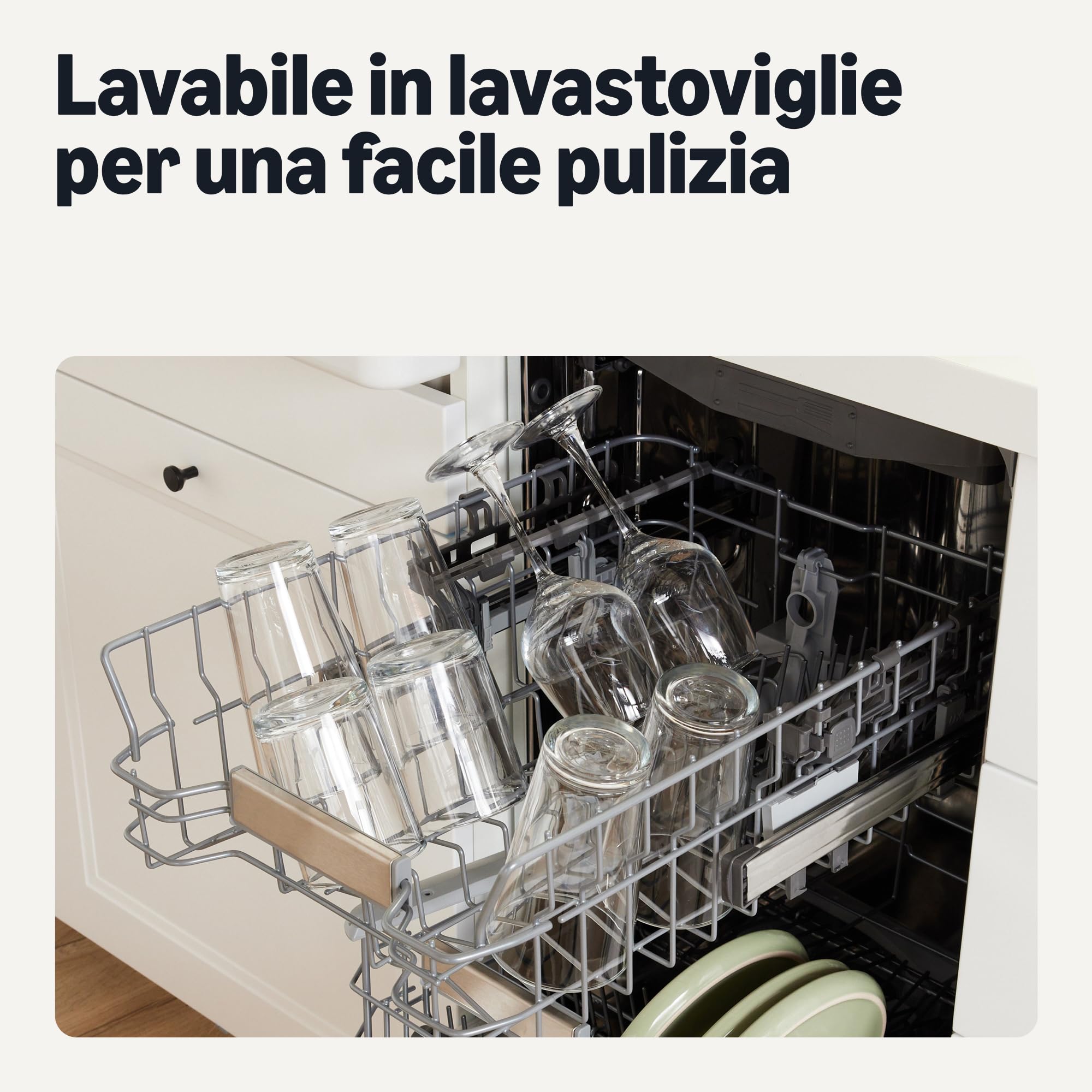 Amazon Basics Bicchieri da Vino Bianco con Stelo, Set da 6 pezzi, 355ml, Lavabili in Lavastoviglie