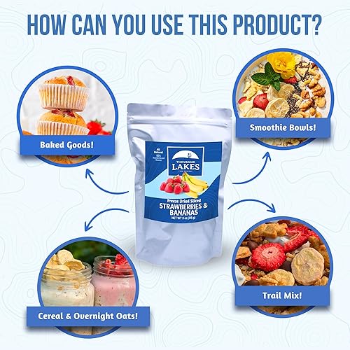 Miniatura 10 de Thousand Lakes Frutas liofilizadas (fresa, 1.2 onzas (paquete de 2))