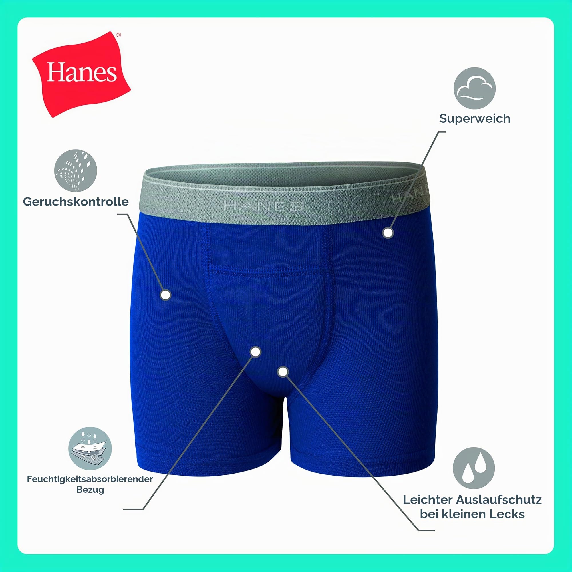 Hanes Jungen Trainingsunterwäsche für Babys und Kleinkinder (6er Pack)