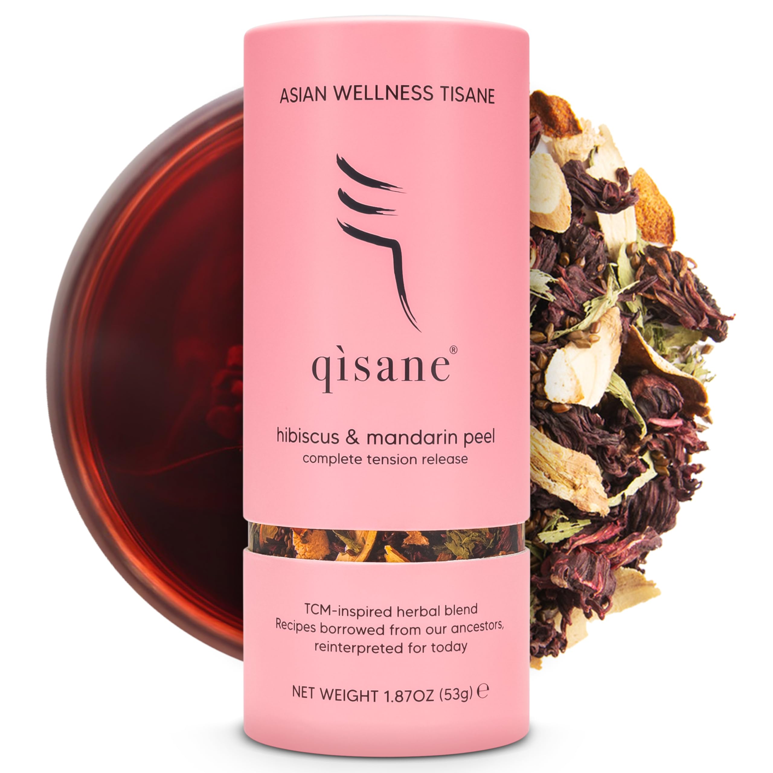 Amazon.com : qìsane Organic Hibiscus Tea Bags with Mandarin Peel