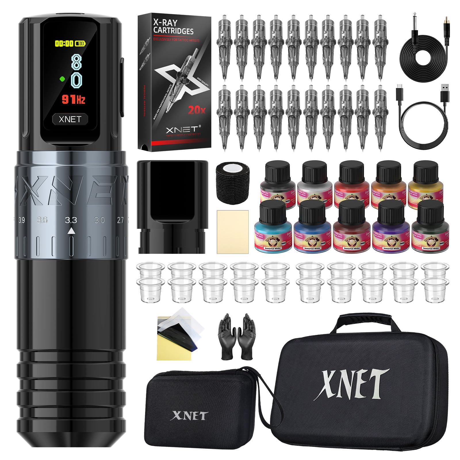 A-6/ 新品未使用 XNET EXOtattoomachine ful set Amazon.com: Xnet Vipera Adjustable Stroke Tattoo Gun Kit - Tattoo