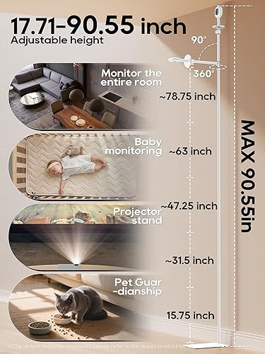 Miniatura 3 de Soporte para monitor de bebé de 81 pulgadas para Nanit Pro y soporte flexible