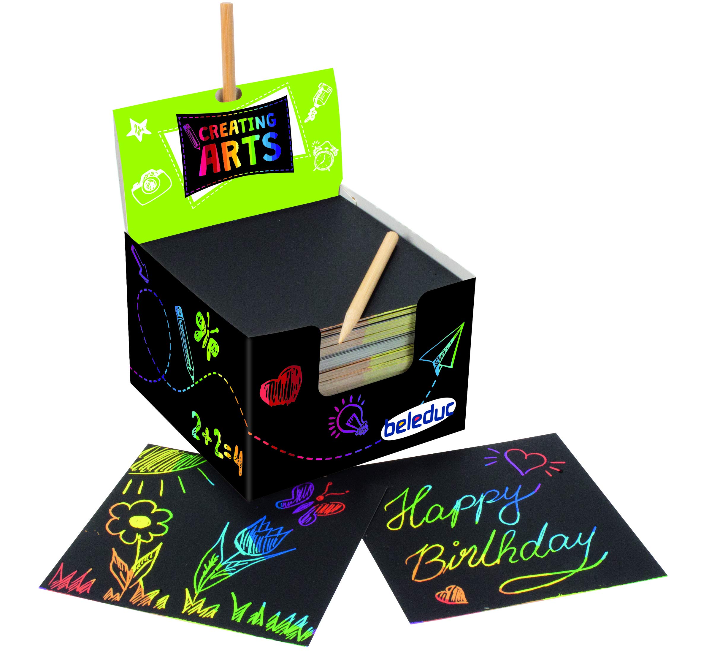 Arts & Crafts 53050 Images à gratter - feuilles d'images - Carte Loisirs créatif