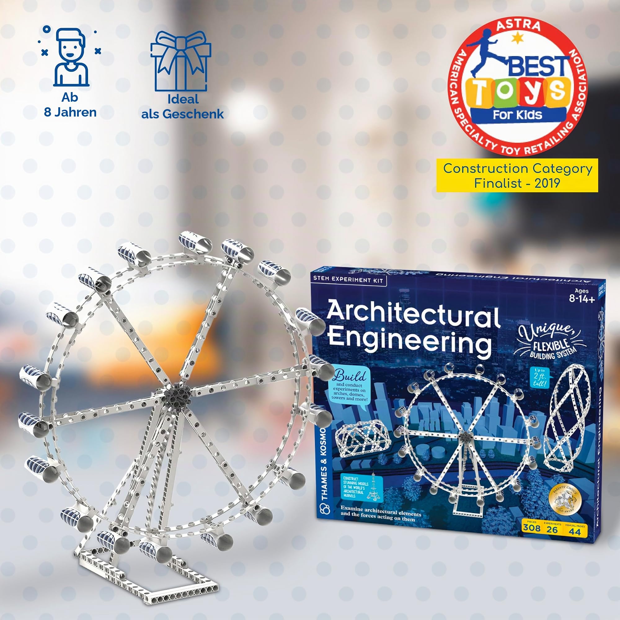 Thames & Kosmos , 625416, Architectural Engineering,Play The Role of Architect and Engineer, 26 Models to Make, Ages 8-14