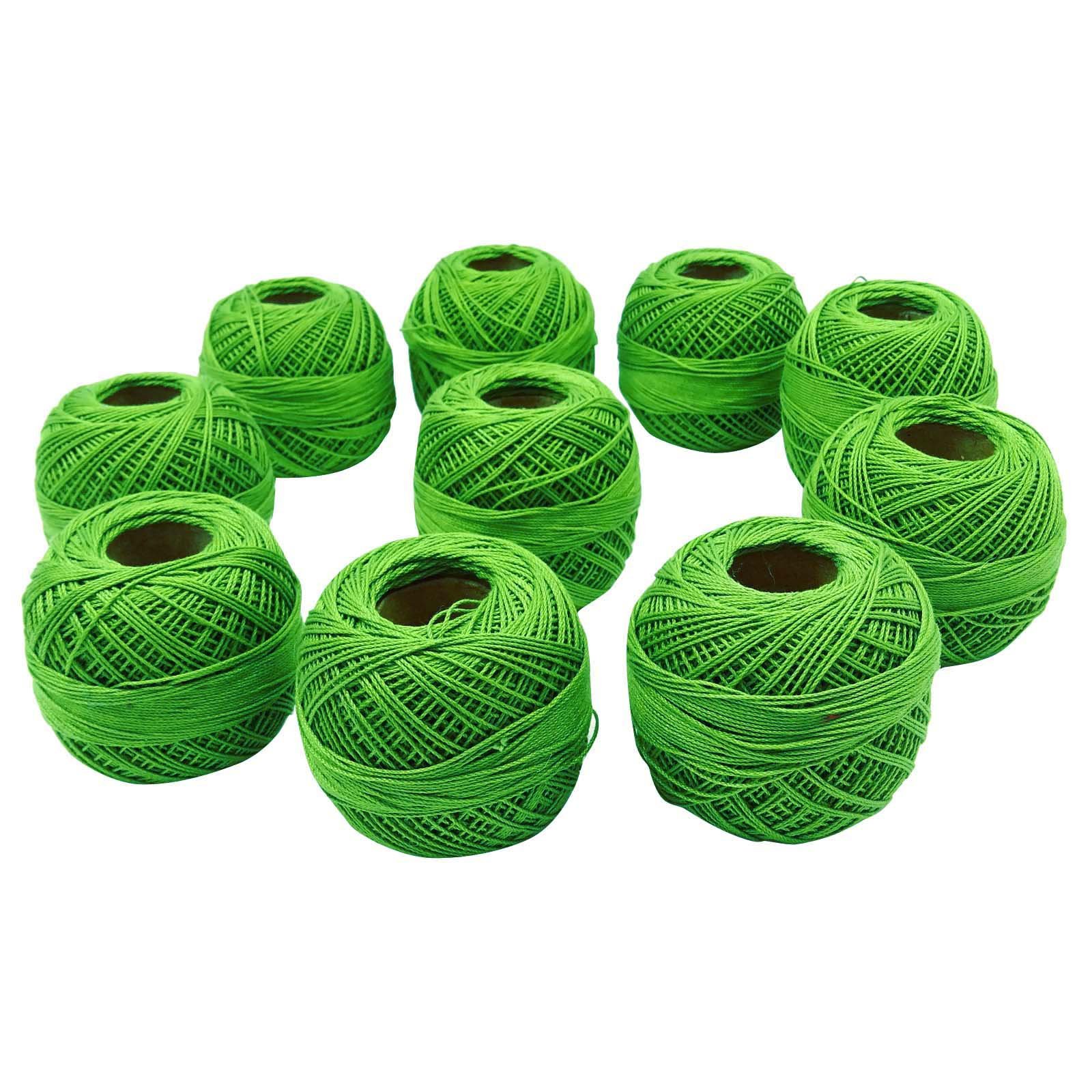 Set of 10 Pcs Knitting Tatting Ball Cotton Anchor Crochet Thread Embroidery Yarn