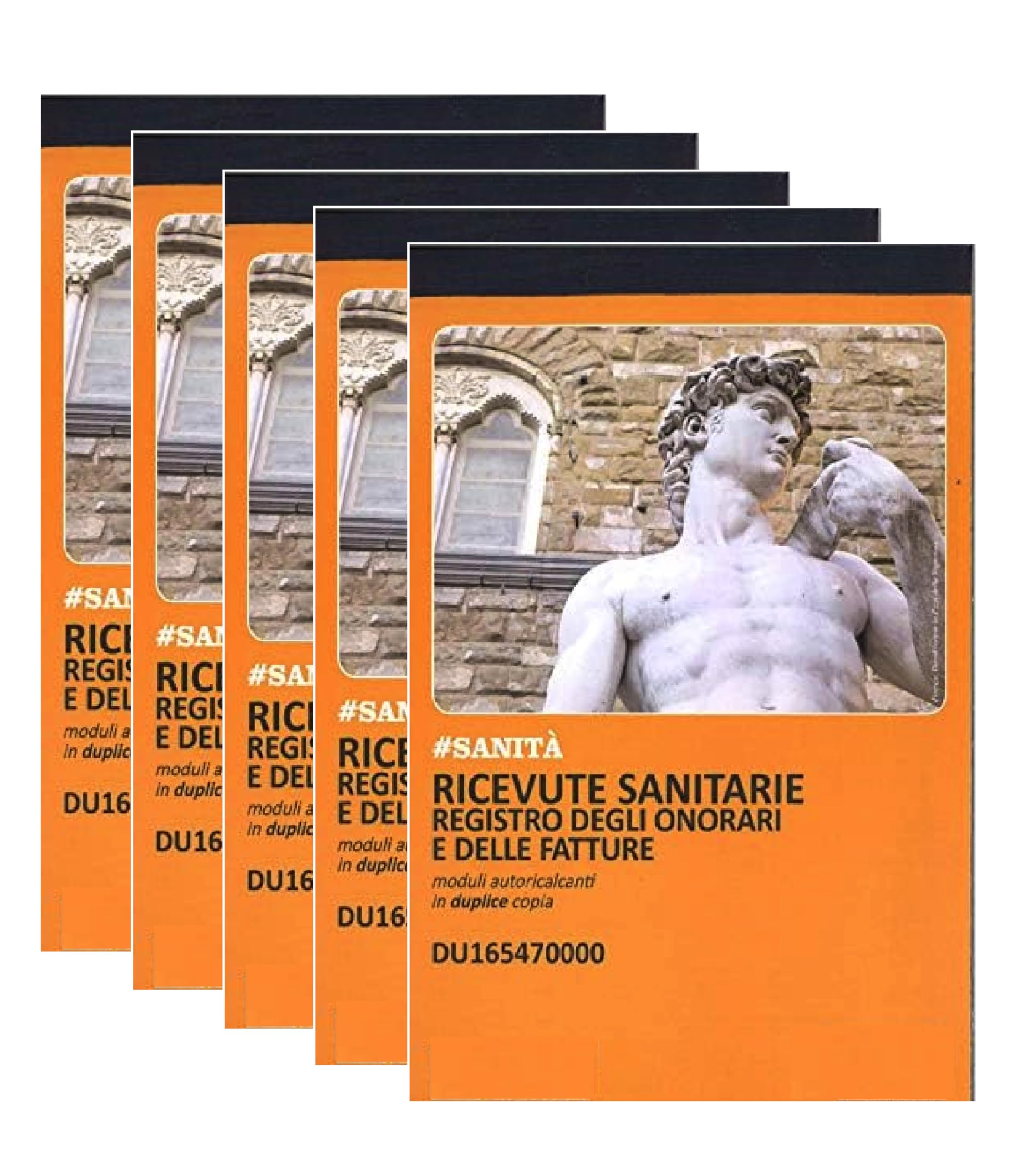 Blocchi Ricevute Sanitarie A5 - 2 Copie Autoricalcanti - 50 Moduli Duplice Copia - Bollettario Fatture Sanitarie Non Numerate Dodici12
