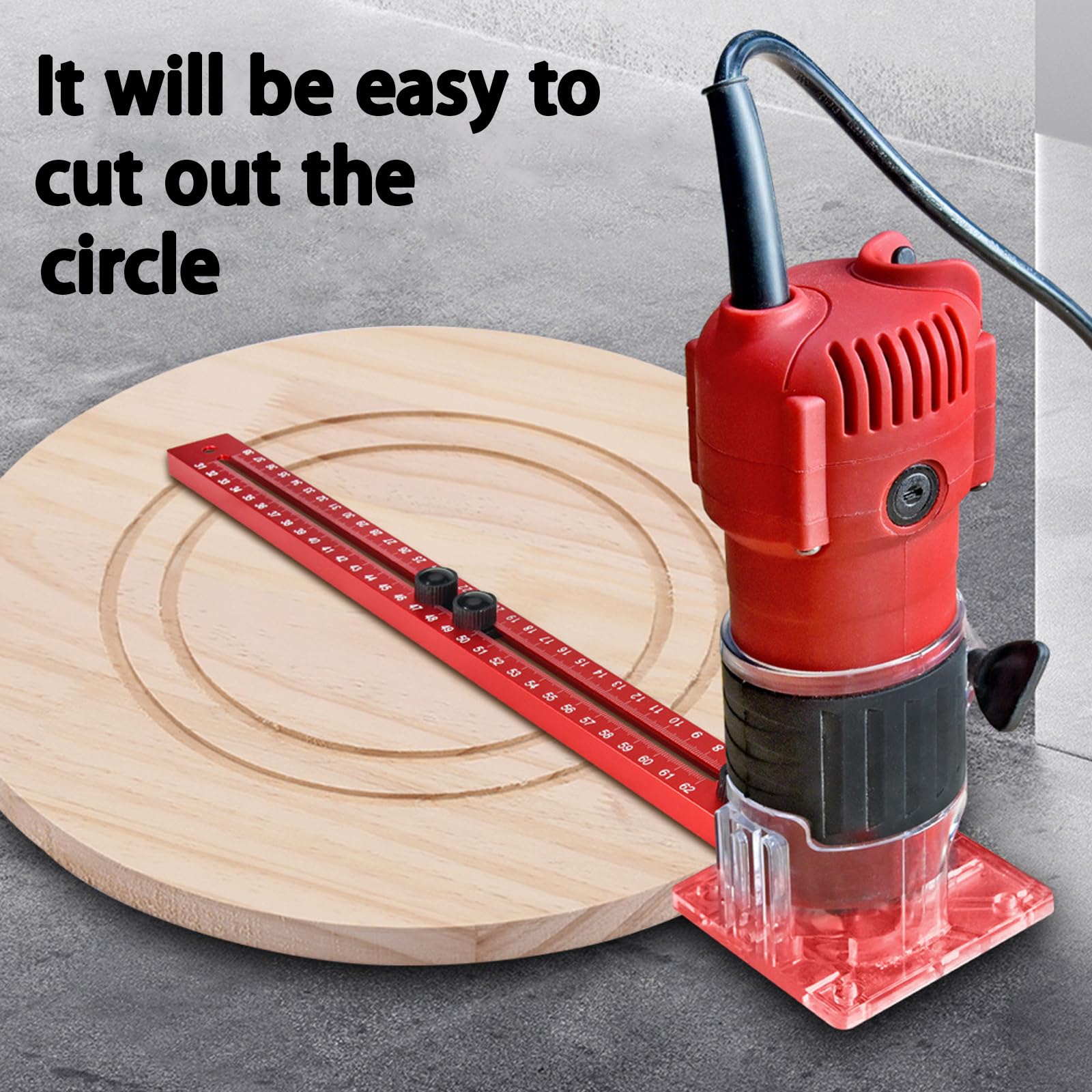 Staffa 4 In 1 Per Fresatura - Maschera Regolabile Per Router, Legno E Falegnameria - Foto 3