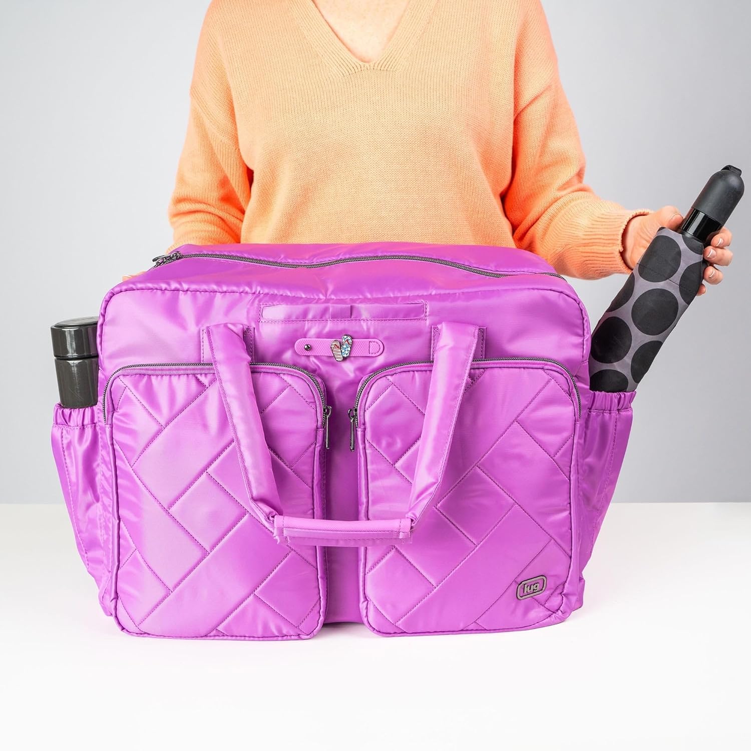 Drifter 2 Duffel Bag, CRIMSON LARGE DOT - Image 5