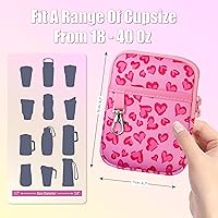 Vista 5 de Axolotl Stanley Cup - Bolsa para botella de agua con llavero, accesorios para vasos Stanley de 30/40 onzas con asa, vaso Stanley