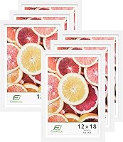 Vista 25 de FrameWorks Marcos de fotos clásicos de madera de 12 x 12 a 8 x 8 pulgadas con vidrio templado, roble natural, paquete de 2