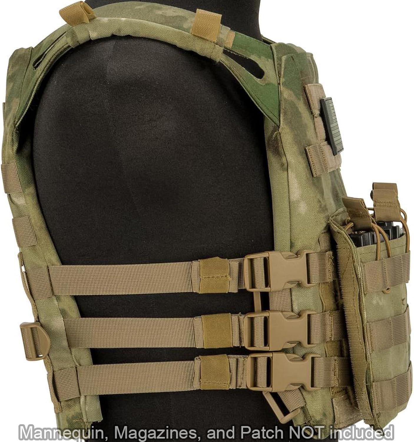 Evike Airsoft - Matrix Level-1 Tactical Vest with Integrated Mag Pouches (Color: Arid Foliage)